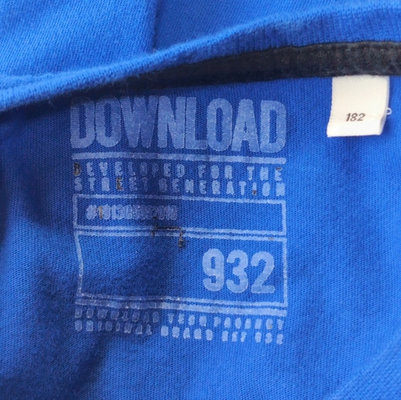 C&A Download Parkour HRLM Sz 182 XL Blue  Long Sleeve Shirt RARE - Picture 5 of 8